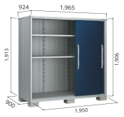 ESF-1909A ヨド物置 エスモ 小型物置 間口1950×奥行900×高さ1913mm