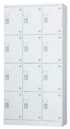 12人用ロッカー（3列4段） GLK-S12DTS 幅900×奥行450×高さ1790