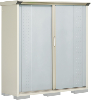 【6月末まで限定特価】GP-155BF  （本体ムーンホワイト）  タクボ物置グランプレステージジャンプ 全面棚タイプ 幅1488×奥行530×高さ1600mm