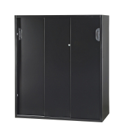 スチール3枚引き違い書庫 下置き用 HOS-HKS3DX-B 幅900×奥行450×高さ1050mm
