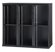 スチール オープン書庫3列 上下兼用 HOS-K32-B 幅900×奥行450×高さ820mm