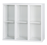 スチール オープン書庫3列 上下兼用 HOS-K32 幅900×奥行450×高さ820mm