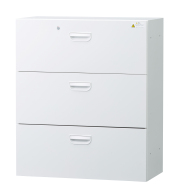 スチール ラテラル書庫3段（受注生産） 下置き用 HOS-L3SX 幅900×奥行400×高さ1050mm