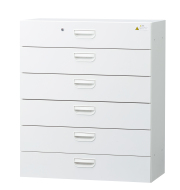 スチール ラテラル書庫6段（受注生産） 下置き用 HOS-L6X 幅900×奥行450×高さ1050mm