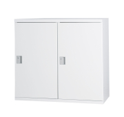 スチール 片開き書庫2列 上下兼用・シリンダー錠 HOS-SS21 幅900×奥行450×高さ820mm