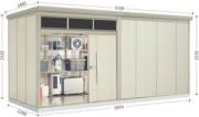 JNA-S5022 タクボ物置　Mr.トールマンブライト 標準型　多雪型 幅5079×奥行2290×高さ2570mm