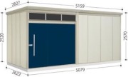 JNA-S5026 タクボ物置　Mr.トールマンブライト 標準型　多雪型 幅5079×奥行2622×高さ2570mm