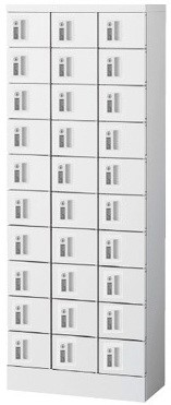 KLKW-20-D (ダイヤル錠タイプ) 20人用貴重品ロッカー 幅400×奥行