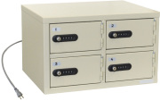 LK-304PSE エーコー パーソナル充電ロッカー（2列2段・4人用）幅417×奥行320×高さ255mm