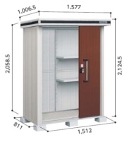 新品未使用】ヨド物置 棚板2枚セット エルモ LM5-1906 5.0㎏対応