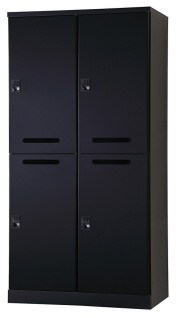 4人用更衣ロッカー　可動棚式 ダイヤル錠タイプ RLK-TAKD4290-BMB 幅900×奥行515×高さ1790mm