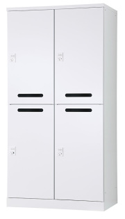 4人用更衣ロッカー　可動棚式 ダイヤル錠タイプ RLK-TAKD4290-WTW 幅900×奥行515×高さ1790mm