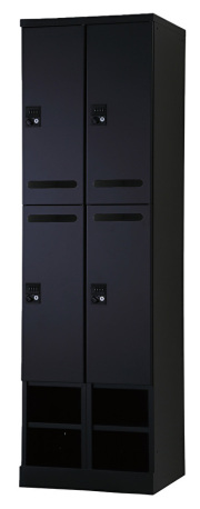 4人用更衣ロッカー　可動棚式 ダイヤル錠タイプ RLK-TAKD4452-BMB 幅525×奥行515×高さ1790mm