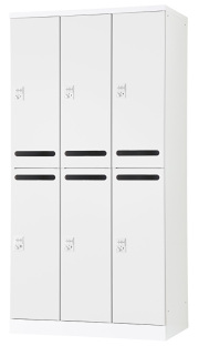 6人用更衣ロッカー　可動棚式 ダイヤル錠タイプ RLK-TAKD6290-WTW 幅900×奥行515×高さ1790mm