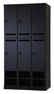 6人用更衣ロッカー　可動棚式 ダイヤル錠タイプ RLK-TAKD6490-BMB 幅900×奥行515×高さ1790mm