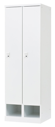 2人用更衣ロッカー ダイヤル錠タイプ RLK-TKD260-WTW 幅600×奥行515×高さ1790mm
