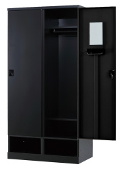 2人用更衣ロッカー ダイヤル錠タイプ RLK-TKD290-BMB 幅900×奥行515×高さ1790mm