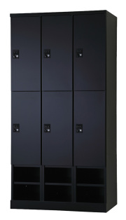 6人用更衣ロッカー 　ハンガーパイプ式 ダイヤル錠タイプ RLK-TKPD6490-BMB 幅900×奥行515×高さ1790mm