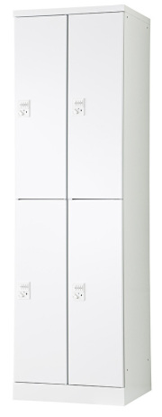 4人用更衣ロッカー　可動棚式 ダイヤル錠タイプ RLK-TTKD4252-WTW 幅525×奥行515×高さ1790mm