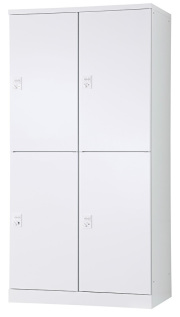 4人用更衣ロッカー　可動棚式 ダイヤル錠タイプ RLK-TTKD4290-WTW 幅900×奥行515×高さ1790mm