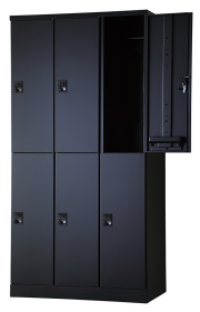 6人用更衣ロッカー　可動棚式 ダイヤル錠タイプ RLK-TTKD6290-BMB 幅900×奥行515×高さ1790mm