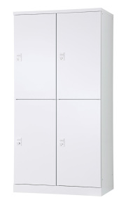 4人用更衣ロッカー　ハンガーパイプ式 ダイヤル錠タイプ RLK-TTPD4290-WTW 幅900×奥行515×高さ1790mm