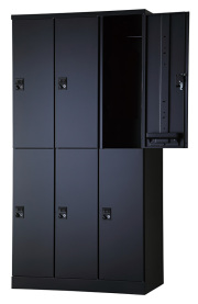 6人用更衣ロッカー　ハンガーパイプ式 ダイヤル錠タイプ RLK-TTPD6290-BMB 幅900×奥行515×高さ1790mm