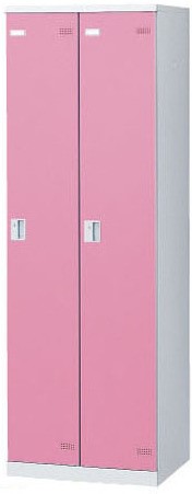SLBP-2-D2 （ダイヤル錠・扉色 ピンク） SEIKO FAMILY 生興 2人用ロッカー 幅600×奥行515×高さ1800mm