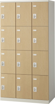 SLBL-12-D2 （ダイヤル錠・扉色 ナチュラル） SEIKO FAMILY 生興 12人用ロッカー 幅900×奥行515×高さ1800mm