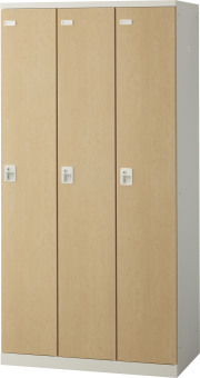 SLBL-3-D2 （ダイヤル錠・扉色 ナチュラル） SEIKO FAMILY 生興 3人用ロッカー 幅900×奥行515×高さ1800mm