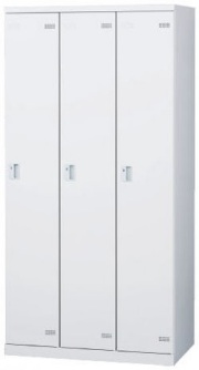 SLBW-3-D2 （ダイヤル錠・扉色 ホワイト） SEIKO FAMILY 生興 3人用ロッカー 幅900×奥行515×高さ1800mm