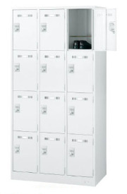 SLDW-12-T 12人用ロッカー（内筒交換錠） 幅900×奥行515×高さ1790mm