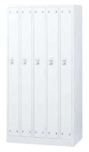 SLDW-5-D 5人用ロッカー（ダイヤル錠） 幅900×奥行515×高さ1790mm