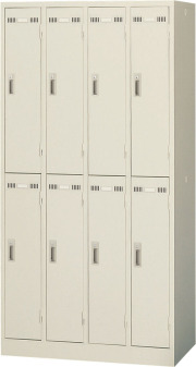 SLK-8 生興（SEIKO） 8人用ロッカー（シリンダー錠） 幅900×奥行515×高さ1790mm