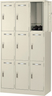 SLK-9-T 生興（SEIKO） 9人用ロッカー（内筒交換錠） 幅900×奥行515×高さ1790mm