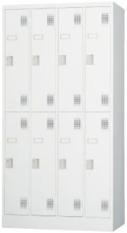 スチール8人用ロッカー※ダイヤルロック式  TLK-D8N 幅900×奥行515×高さ1790