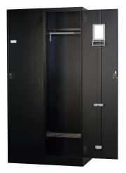 スチール2人用ロッカー※ダイヤルロック式 TLK-D2WN-MB 幅900×奥行515×高さ1790