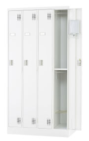 スチール 4人用ロッカー 【シリンダー錠】 TLK-TS4 幅900×奥行515×高さ1790mm（受注生産品）