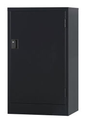 片開き書庫 TS-17H-MB （マットブラック）  幅515×奥行380×高さ880
