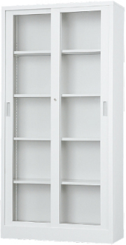 ガラス引戸書庫　 TS-36G 幅880×奥行400×高さ1790
