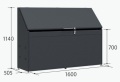 CK-D1605Y タクボ（田窪工業所）ゴミ集積庫(クリーンキーパー) 幅1600×奥行505×高さ1140mm