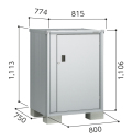 ESF-0807Y ヨド物置 エスモ 小型物置 間口800×奥行750×高さ1113mm