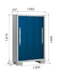 ESF-1005D ヨド物置 エスモ 小型物置 間口1050×奥行513×高さ1614mm