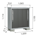 ESF-1005Y ヨド物置 エスモ 小型物置 間口1050×奥行513×高さ1114mm