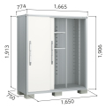 【本体配達（お客様組立）】ESF-1607A ヨド物置 エスモ 小型物置 間口1650×奥行750×高さ1913mm