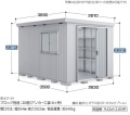 FT-2636H イナバ物置 フォルタ（縦長大型） 一般型 間口2630×奥行3580×2385（2330）mm