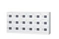 18人用ロッカー（6列3段） GLK-D18YW 窓付き（ダイヤル錠）【受注生産】 幅1800×奥行380×高さ880mm