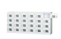 24人用ロッカー（6列4段） GLK-D24YW 窓付き（ダイヤル錠）【受注生産】 幅1800×奥行380×高さ880mm