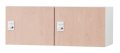 スチール パーソナルロッカー 2列1段（中棚・メール開口無し）※受注生産 上置き用・ダイヤル錠 HOS-PD3502X-NT 幅900×奥行450×高さ350mm