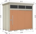 JNA-S2515 タクボ物置　Mr.トールマンブライト 標準型　多雪型 幅2532×奥行1590×高さ2570mm
